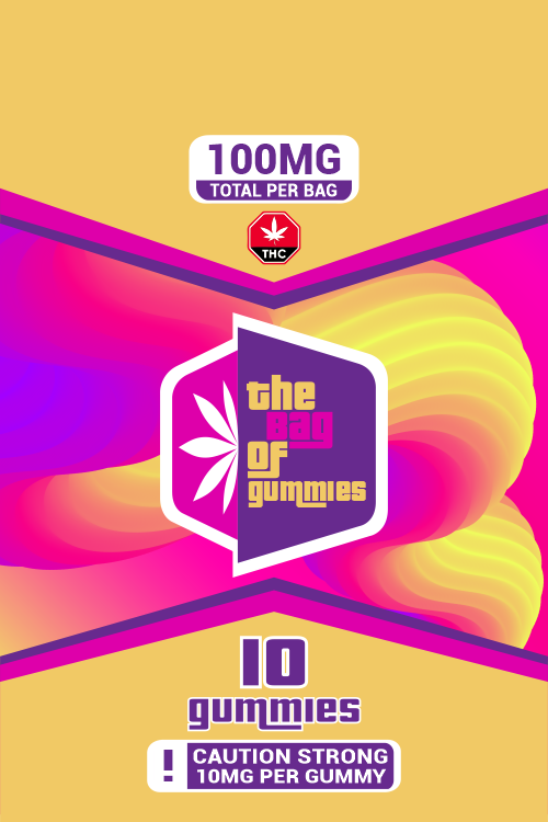 100mg Bag Of Gummies Front